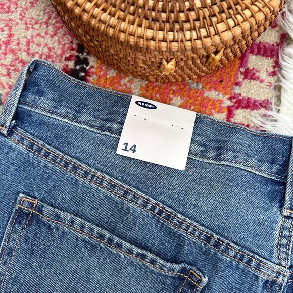 NEW Old Navy Blue Distressed Raw Edge Cut Off Denim Jean Shorts 14 - Picture 5 of 5